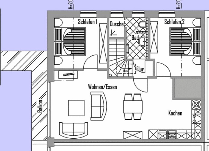 Die Borkumer Strandburg Wohnung 8